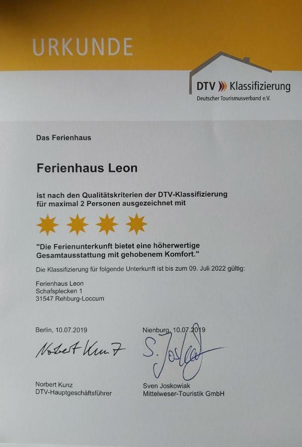 Ferienhaus Leon Mit Sauna Rehburg-Loccum 外观 照片